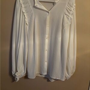 Elegant White Women's Blouse
